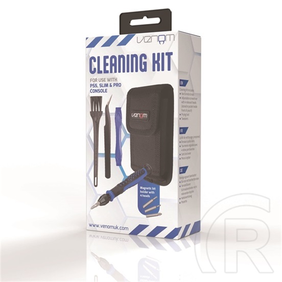 Venom PS5 karbantartó készlet VS5025 (PS5 Pro/Slim kompatibilis, PH00, PH0, T8h Torx, hőkezelt S2 acél, tisztító kefe, n