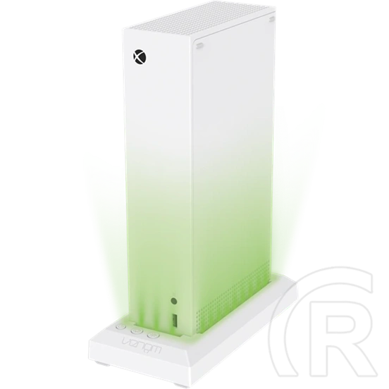 Venom Xbox Series S/X RGB LED állvány VS3510 (fehér, állítható RGB 8 szín, USB táp, 1x USB 2.0, 1x USB-C, 20 cm kábel)