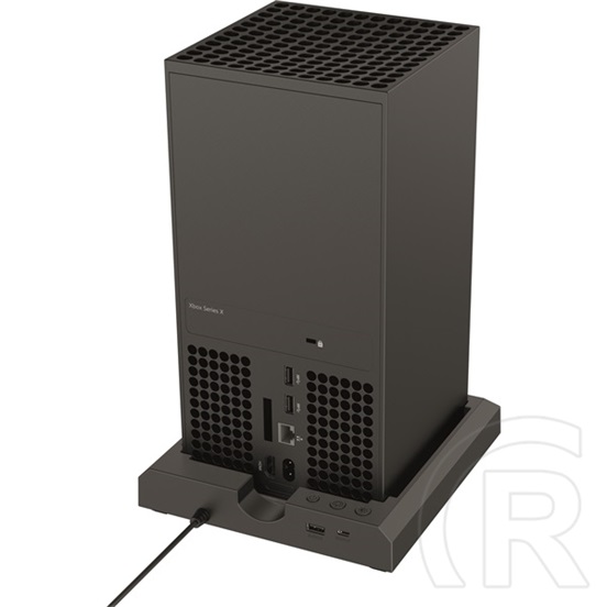 Venom Xbox Series X RGB LED állvány (fekete, USB tápellátás, 8 szín, 1x USB2.0, 1x USB-C, 20 cm kábel, VS2886)