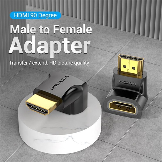 Vention adapter HDMI (M-F) (90°)