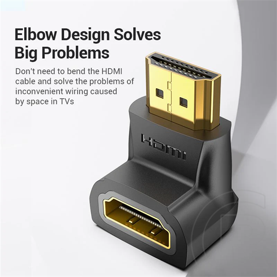 Vention adapter HDMI (M-F) (90°)
