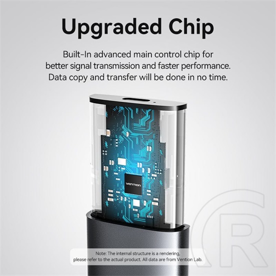 Vention külső ház (M.2, 2230-2280, USB 3.1 Type-c, ezüst)