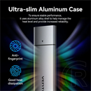 Vention külső ház (M.2, 2230-2280, USB 3.1 Type-c, ezüst)