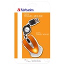 Verbatim Go Mini optikai egér (USB, ezüst-lávaszínű)