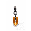Verbatim Go Mini optikai egér (USB, ezüst-lávaszínű)