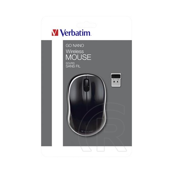 Verbatim Go cordless optikai egér (USB, fekete)
