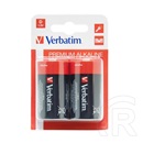 Verbatim Premium Type D R20 alkáli elem 2 db