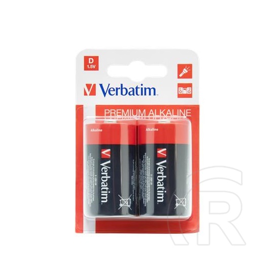 Verbatim Premium Type D R20 alkáli elem 2 db