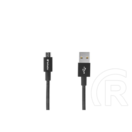 Verbatim USB 2.0 kábel (A dugó / micro-B dugó, 1 m, fekete)