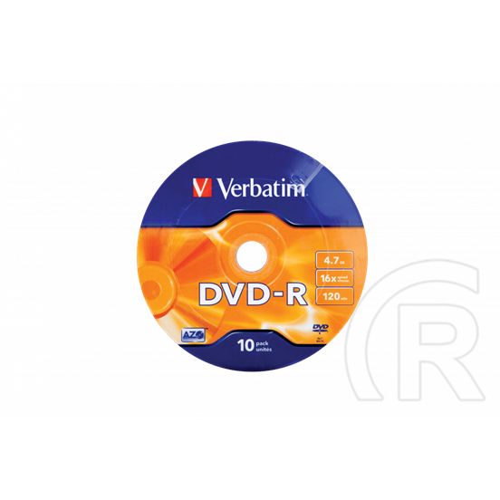 Verbatim írható DVD lemez 4,7 GB 16x (10 db)