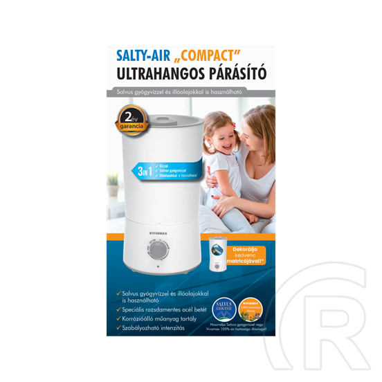 Vivamax GYVH47 Salty-Air „Compact” 3 az 1-ben ultrahangos párásító
