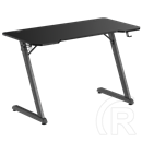 WhiteShark WS Helix Gamer asztal (120x60x1,6 cm, magasság 75 cm, teherbírás 75 kg, fekete)