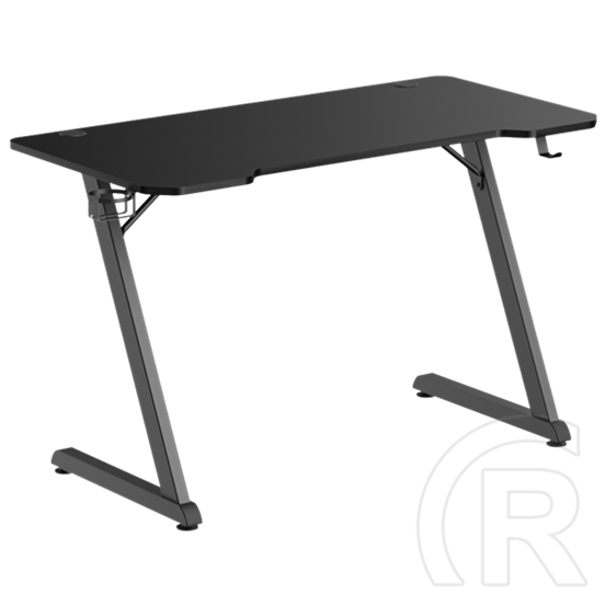 WhiteShark WS Helix Gamer asztal (120x60x1,6 cm, magasság 75 cm, teherbírás 75 kg, fekete)