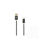 White Shark ADDER-2 USB kábel (USB A dugó / USB C dugó, 2 m, 480 Mbps, fekete)