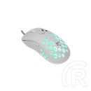White Shark AZRAEL-W vezetékes gamer egér (optikai, 7200 DPI, 6 gomb, RGB, USB, 1,5 m, fehér)