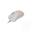 White Shark AZRAEL-W vezetékes gamer egér (optikai, 7200 DPI, 6 gomb, RGB, USB, 1,5 m, fehér)