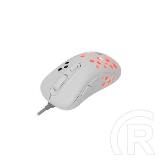 White Shark AZRAEL-W vezetékes gamer egér (optikai, 7200 DPI, 6 gomb, RGB, USB, 1,5 m, fehér)