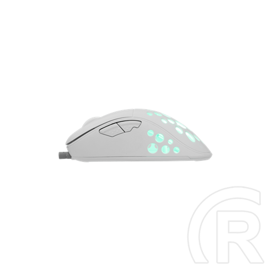 White Shark AZRAEL-W vezetékes gamer egér (optikai, 7200 DPI, 6 gomb, RGB, USB, 1,5 m, fehér)
