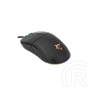 White Shark BAGDEMAGUS-B gamer egér (fekete, optikai, 6 gomb, 7200 DPI, RGB, 64 g)