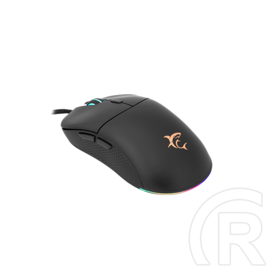 White Shark BAGDEMAGUS-B gamer egér (fekete, optikai, 6 gomb, 7200 DPI, RGB, 64 g)