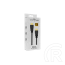 White Shark BOA-2 HDMI-HDMI kábel (HDMI M/M, 2 m, 8K, 60Hz, 48 Gbps, ARC, Ethernet, fekete)