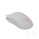 White Shark Bagdemagus W GM-5010W gamer egér (optikai, 6 gomb, 7200 DPI, RGB, fehér)