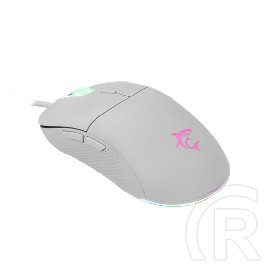White Shark Bagdemagus W GM-5010W gamer egér (optikai, 6 gomb, 7200 DPI, RGB, fehér)