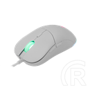 White Shark Bagdemagus W GM-5010W gamer egér (optikai, 6 gomb, 7200 DPI, RGB, fehér)