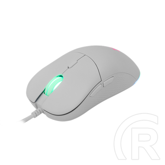 White Shark Bagdemagus W GM-5010W gamer egér (optikai, 6 gomb, 7200 DPI, RGB, fehér)