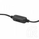 White Shark Beat RGB vezetékes hangszóró (2.0, 6 W, RGB, 3,5 mm jack, USB táp, fekete)