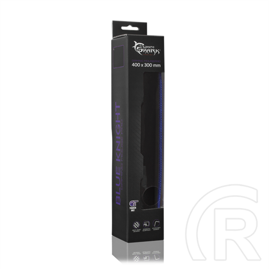White Shark Black Knight egérpad (fekete)