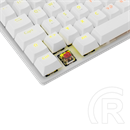 White Shark COMMANDOS GK-2106W/R-US billentyűzet (US, mechanikus Glory Red switch, 87 gomb, tenkeyless, USB 2.0, LED, fe