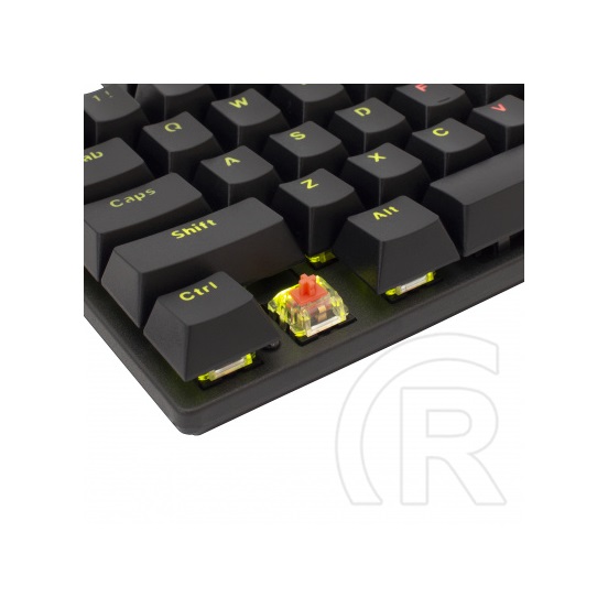 White Shark Commandos mechanikus gamer billentyűzet (Red Switches, USB, HU,fekete)