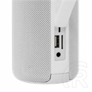 White Shark Conga bluetooth hordozható hangszóró (v5.0, 1800 mAh belső akku, 10 W, TWS, 4-6 óra, fehér)