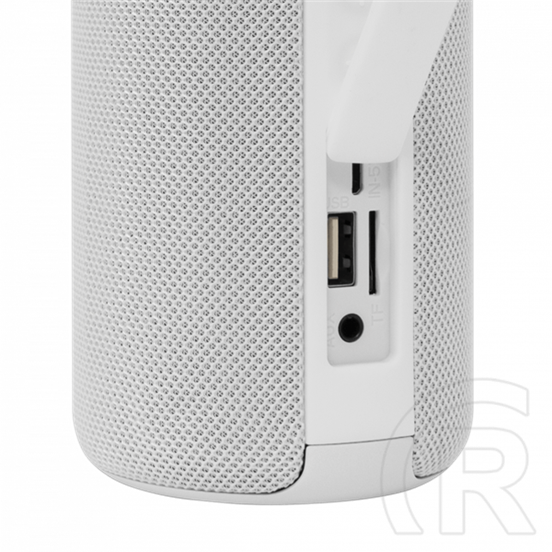 White Shark Conga bluetooth hordozható hangszóró (v5.0, 1800 mAh belső akku, 10 W, TWS, 4-6 óra, fehér)