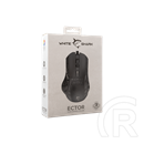 White Shark ECTOR-B GM-5016B vezetékes gamer egér (7 gombos, 7.200 DPI, Pixart PMW3327, RGB, USB, fekete)
