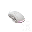White Shark ECTOR-W GM-5016W gamer egér (vezetékes, optikai, 7 gombos, 7.200 DPI, RGB, fehér)