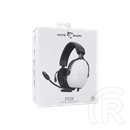 White Shark FOX-W gamer fejhallgató (vezetékes, mikrofon, 40 mm, 32 Ohm, 3,5 mm Jack, 1,8 m kábel, fehér)