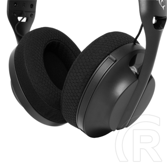 White Shark Falcon-B GH-2441B vezeték nélküli gamer fejhallgató sztereo (mikrofon, USB-C töltés, 3,5 mm jack, 40 mm, fek