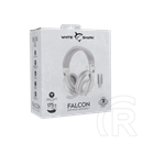 White Shark Falcon-W GH-2441W vezeték nélküli gamer fejhallgató sztereo (mikrofon, 40 mm, 3,5 mm jack, USB-C töltés, feh