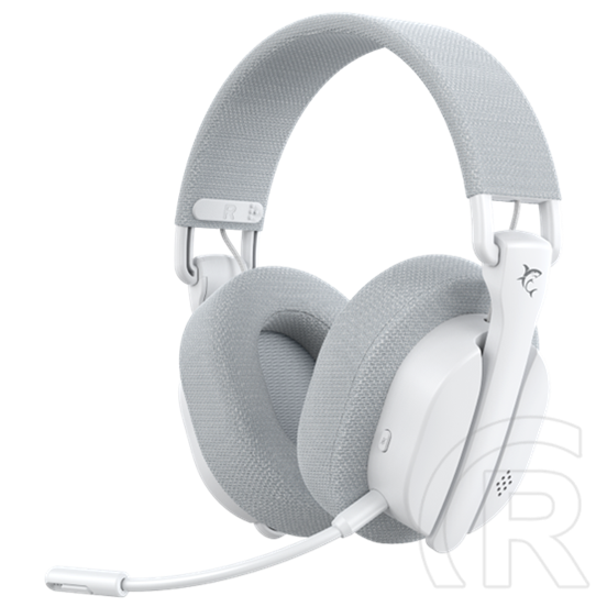 White Shark Firecrest-W WGH-2444W vezeték nélküli gamer fejhallgató (fehér, mikrofon, Bluetooth, 3,5 mm jack, 40 mm, 20