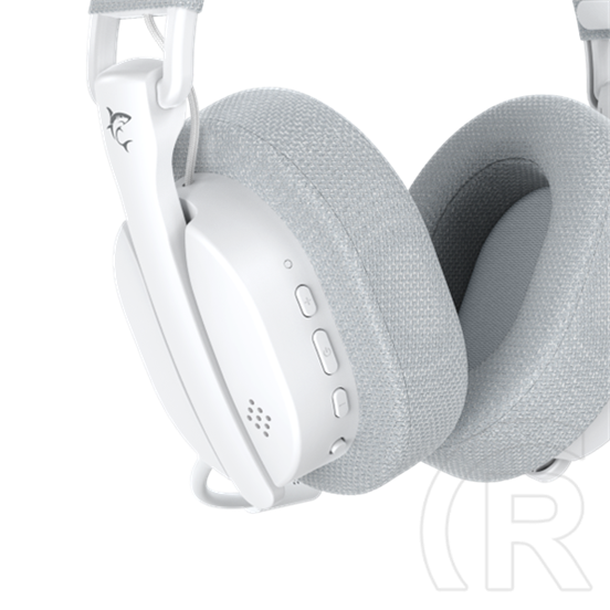 White Shark Firecrest-W WGH-2444W vezeték nélküli gamer fejhallgató (fehér, mikrofon, Bluetooth, 3,5 mm jack, 40 mm, 20