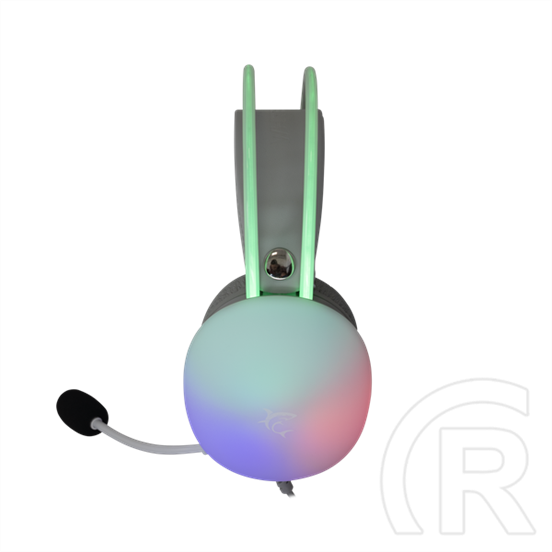 White Shark Firefly GH-2342-W gamer fejhallgató (2 x 3,5 mm + USB, mikrofon, RGB, vezetékes, fehér)