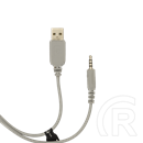 White Shark Firefly GH-2342-W gamer fejhallgató (2 x 3,5 mm + USB, mikrofon, RGB, vezetékes, fehér)