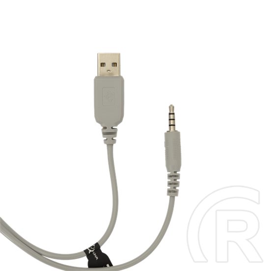 White Shark Firefly GH-2342-W gamer fejhallgató (2 x 3,5 mm + USB, mikrofon, RGB, vezetékes, fehér)