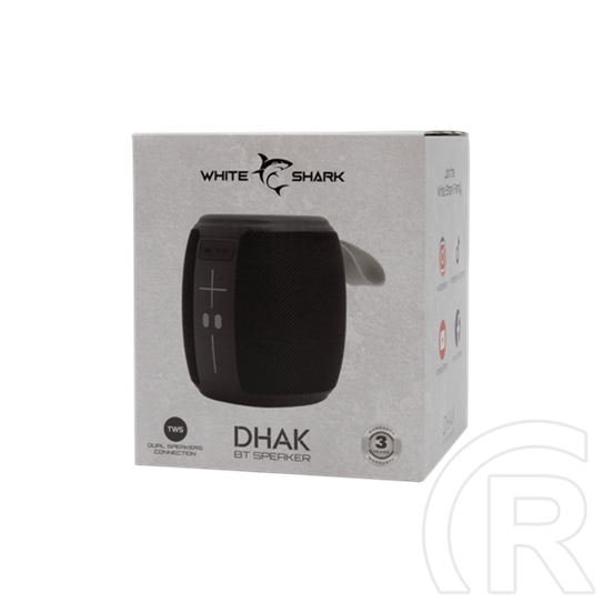 White Shark GBT-888B DHAK-B bluetooth hangszóró (v5.1, 1200mAh belső akku, 5W, TWS, fekete)