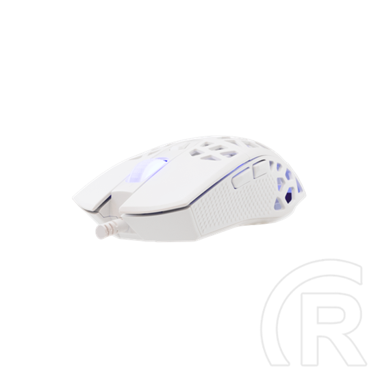 White Shark GM-5018W Caradoc-W gamer egér (vezetékes, optikai, 7 gomb, 7200 DPI, RGB, USB, fehér)