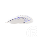 White Shark GM-5018W Caradoc-W gamer egér (vezetékes, optikai, 7 gomb, 7200 DPI, RGB, USB, fehér)