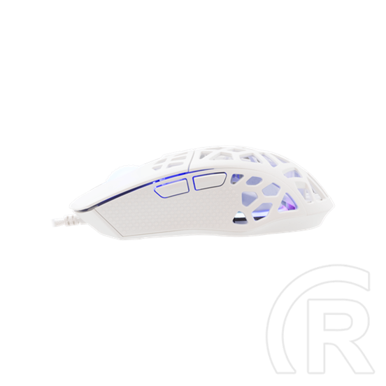 White Shark GM-5018W Caradoc-W gamer egér (vezetékes, optikai, 7 gomb, 7200 DPI, RGB, USB, fehér)