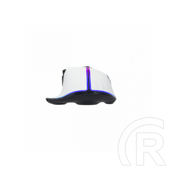 White Shark GM-9006W Marrok-W gamer egér (fehér, optikai, 12000 DPI, USB 2.0, 9 gombos, RGB, 1000 Hz, fonott kábel)